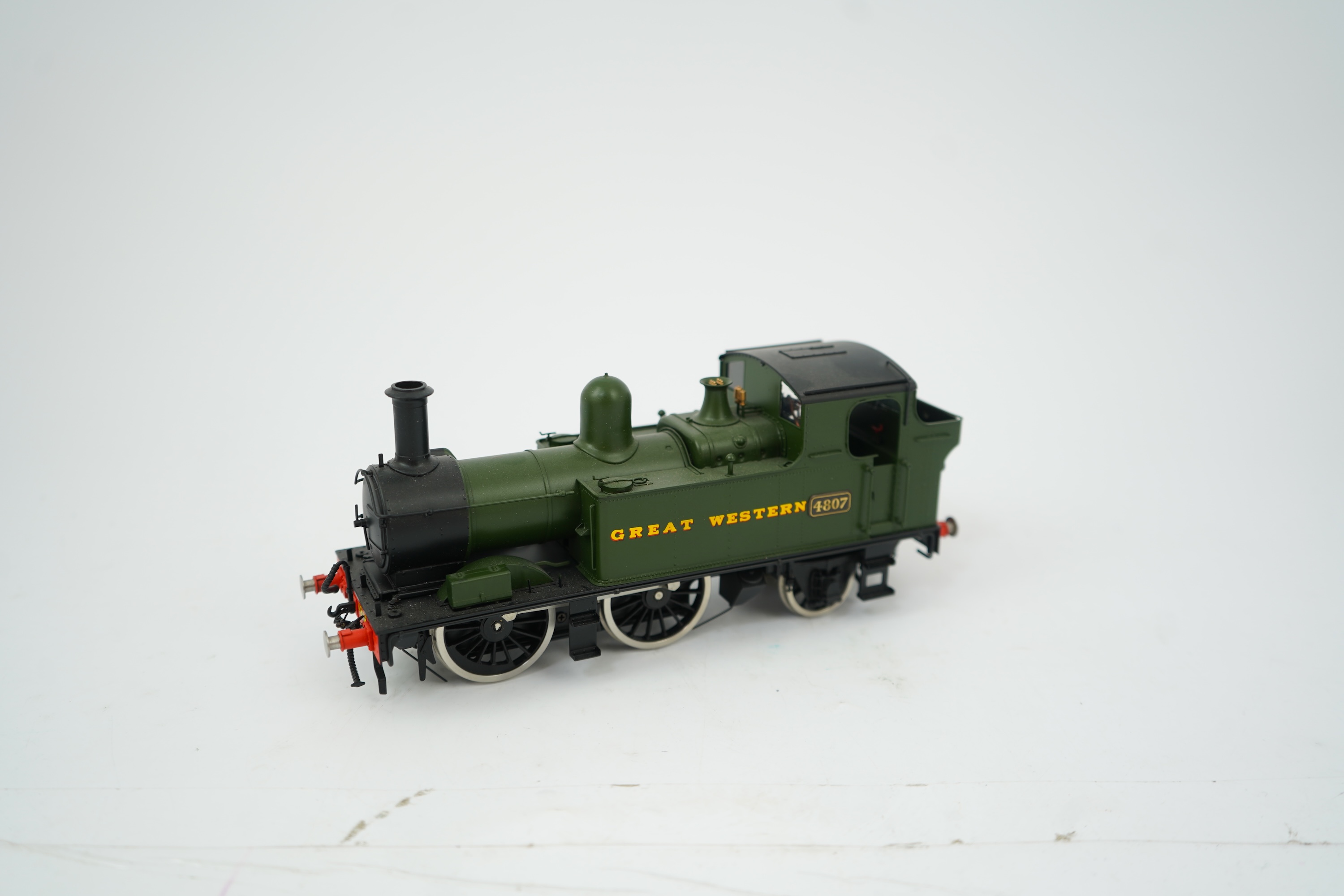 An 0 Gauge Tower Models, Blackpool, made in Sancheng China, model of GWR Class 48xx, 4807, 0-4-2T locomotive, powered for two rail operation.